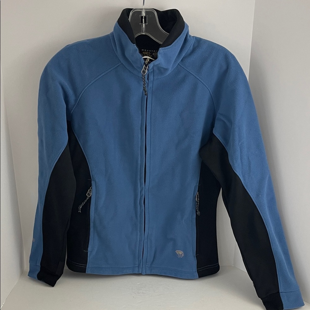 Mountain Hardwear Windstopper Blue and Black Fleece Jacket